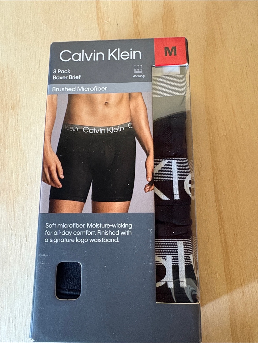 Calvin Klein Black Boxer Briefs 3-Pack with Logo Waistband